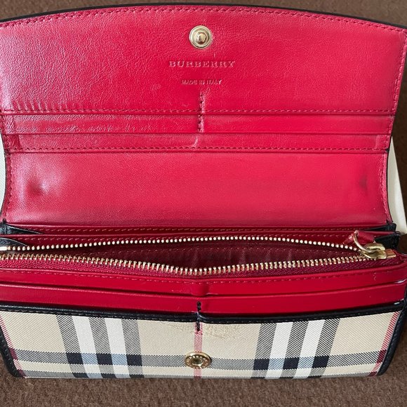 Burberry Vintage Check and Leather Continental Wallet - Picture 7 of 8
